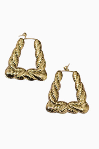 Golden Trapezoid Earrings